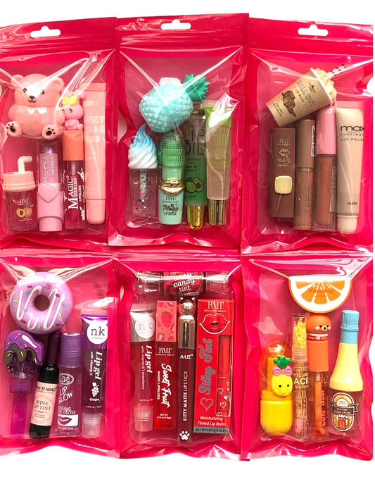 Lip Gloss Color Mix Bundle Bag Lip Makeup Sets
